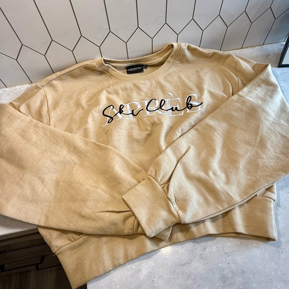 Chemistry Tan Crew Neck Sweater